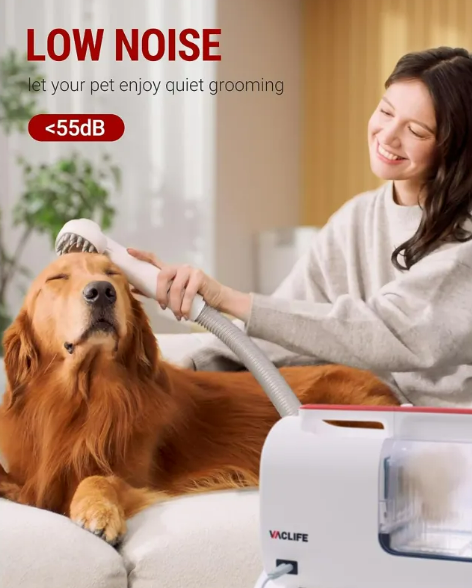 All-in-One Pet Grooming Vacuum & Clipper Kit