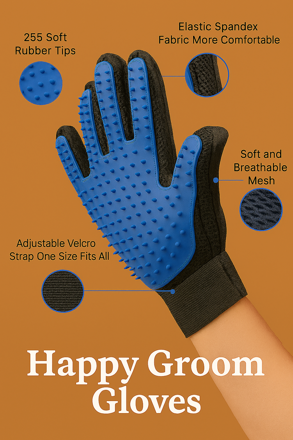 Happy Groom Gloves