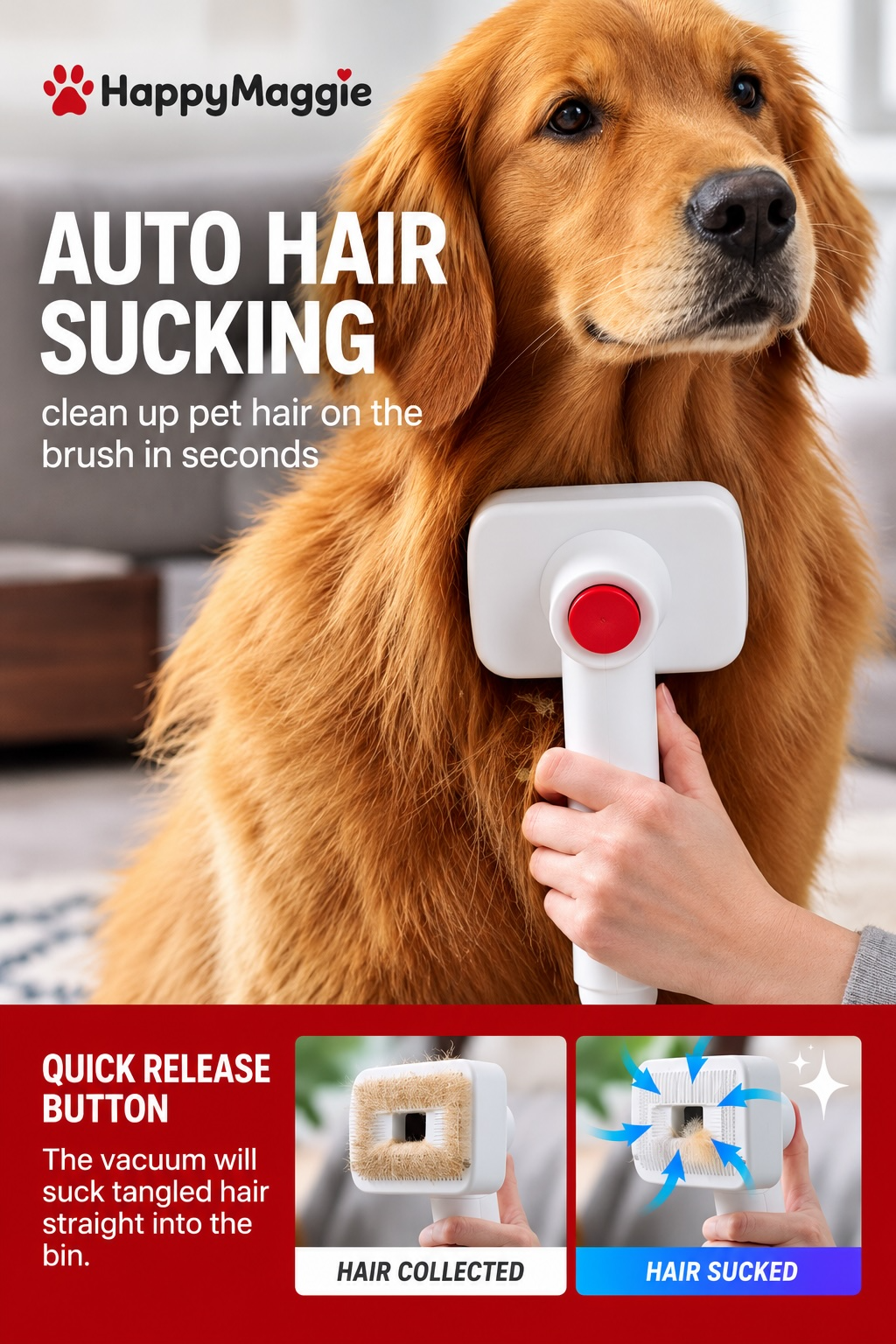 All-in-One Pet Grooming Vacuum & Clipper Kit