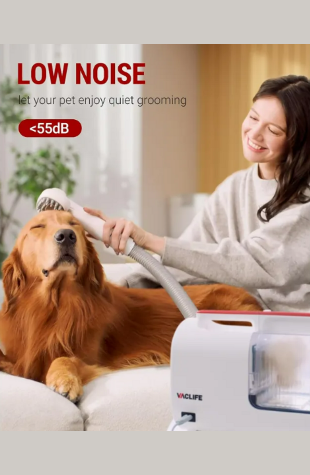 All-in-One Pet Grooming Vacuum & Clipper Kit