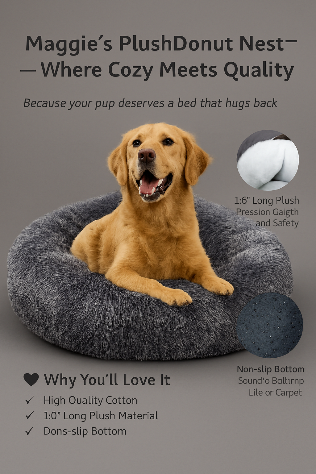 Snuggle Donut Pet Bed