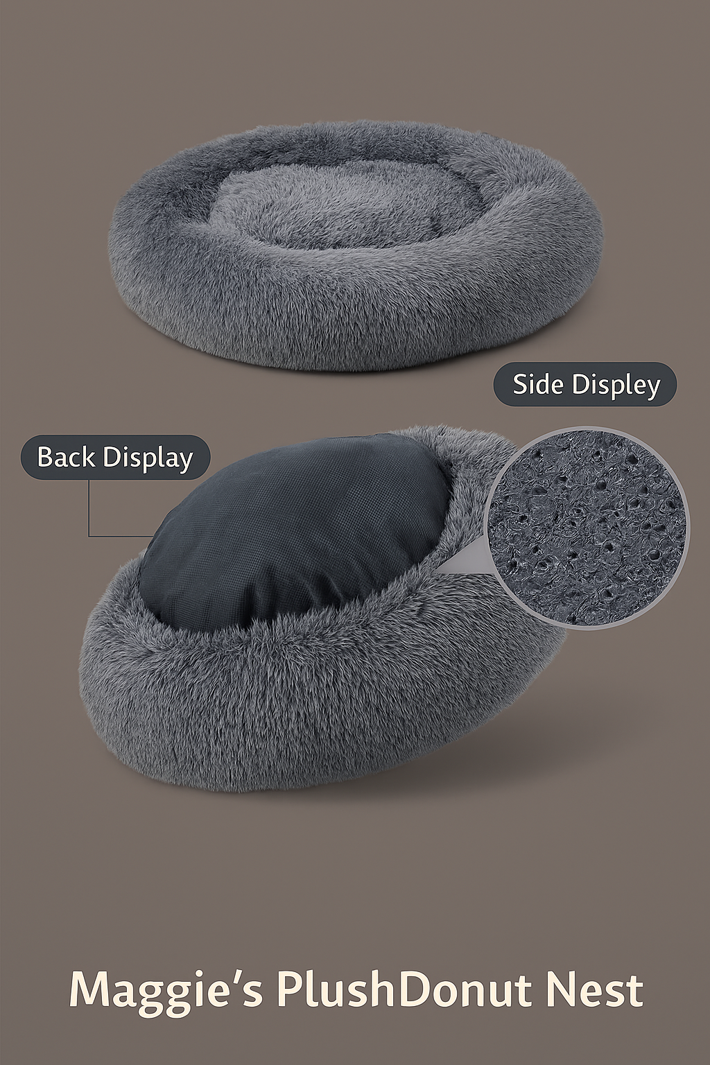 Snuggle Donut Pet Bed