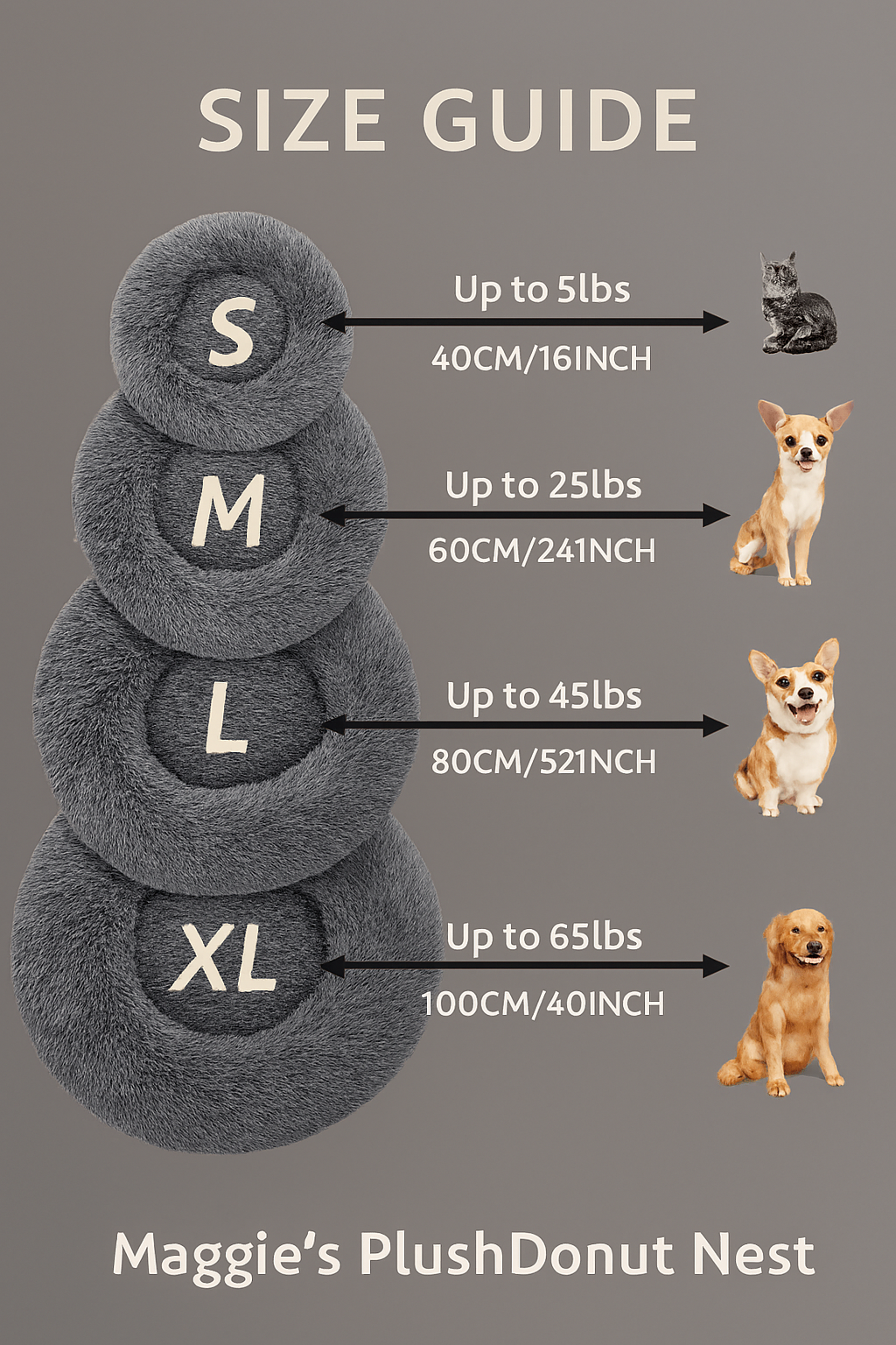 Snuggle Donut Pet Bed